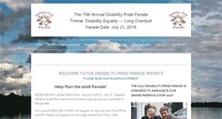 Desktop Screenshot of disabilityprideparade.org